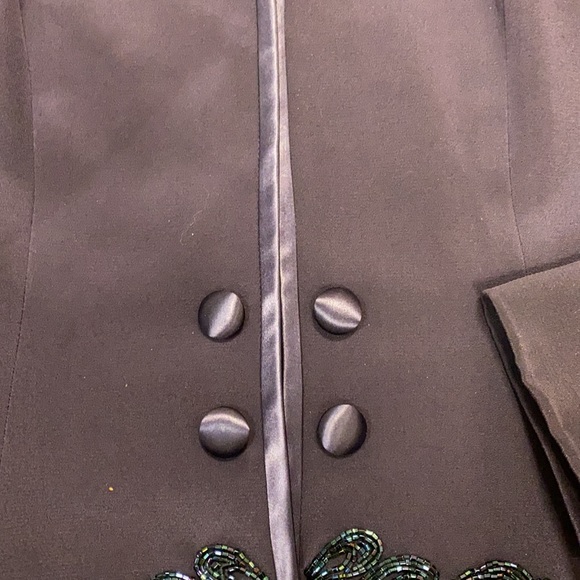 Warren Petites Purple Silk Sequenced 2 Piece Set - Picture 3 of 7